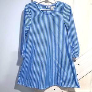 Girls Primark Blue and White Striped Dress